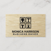 Handyman Hardware Tools | Holzkörner Visitenkarte (Vorderseite)