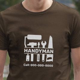 Handyman - Hardware Tools Monogram T-Shirt