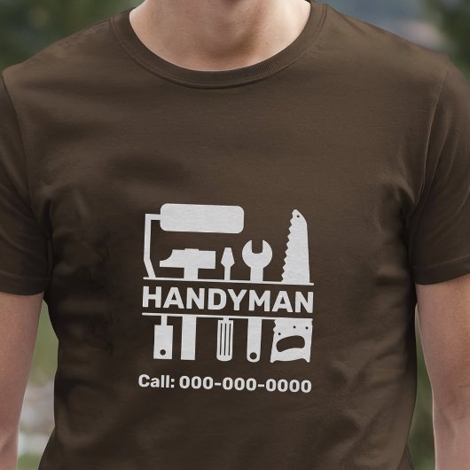 Handyman - Hardware Tools Monogram T-Shirt