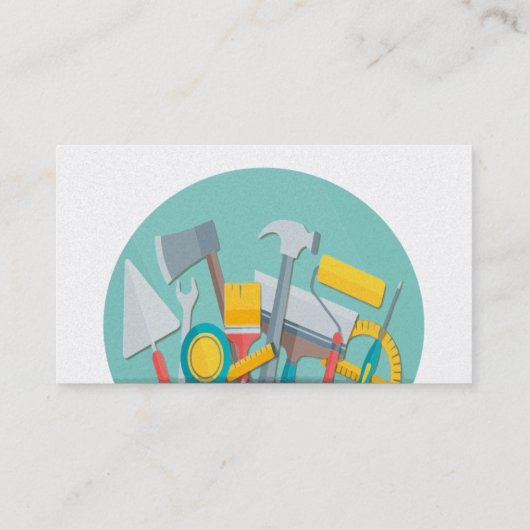 Handyman Herr Fixit Custom Business Cards Visitenkarte (Rückseite)