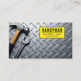 Handyman - Hintergründe für industrielles Metall m Visitenkarte