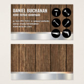 Handyman | Holz Metallisch | Hardware-Tool für Car (Vorne & Hinten)