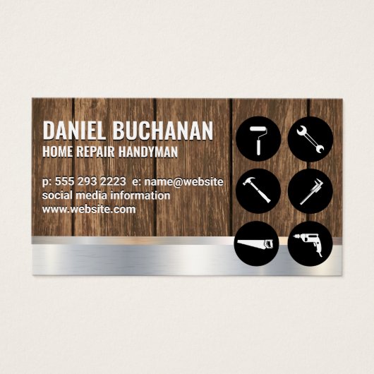 Handyman | Holz Metallisch | Hardware-Tool für Car (Vorderseite)