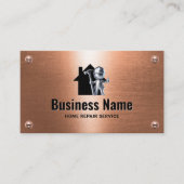 Handyman House Repair Maintenance Kupfer-Mitarbeit Visitenkarte (Vorderseite)