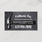 Handyman House Repair Service Black Hammer Visitenkarte (Vorderseite)