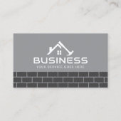 Handyman House Repair Service Dunkle Steine Visitenkarte (Vorderseite)