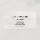 Handyman House Repair Service Rustikales Holz Visitenkarte (Rückseite)