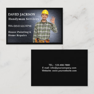 Handyman House Reparaturservice Metall Visitenkarte