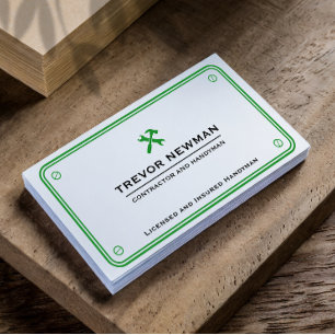 Handyman Klempner Renovierung Carpentry & Repair Visitenkarte
