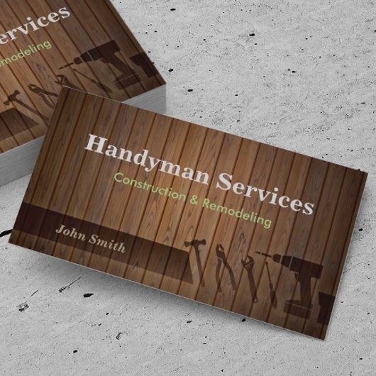Handyman-Konstruktion - Umgestaltung von Visitenka Visitenkarte