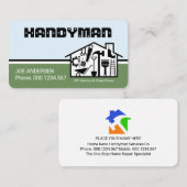 Handyman-Laden Heimwerker-Service Visitenkarte (Vorne/Hinten)