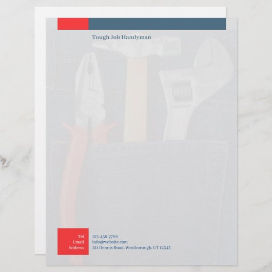 Handyman Letterhead Briefkopf (Vorne/Hinten)