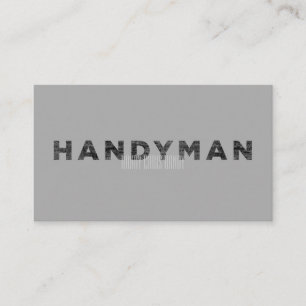 Handyman [Letterpress Style] Visitenkarte