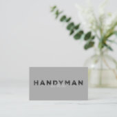 Handyman [Letterpress Style] Visitenkarte (Stehend Vorderseite)