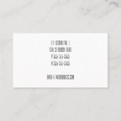 Handyman [Letterpress Style] Visitenkarte (Rückseite)