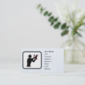 Handyman-Logo - individuell anpassbare Vorlage Visitenkarte (Stehend Vorderseite)