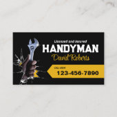 Handyman Maintenance Beruflich Installations-Servi Visitenkarte (Vorderseite)