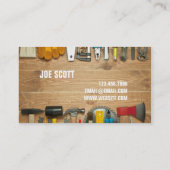 Handyman, Maintenance Business Card Visitenkarte (Rückseite)