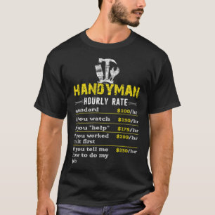 Handyman Maintenance Man Stundensatz donda Geburts T-Shirt