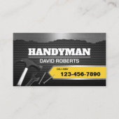 Handyman Maintenance Plumbing Service Imitat Metal Visitenkarte (Vorderseite)