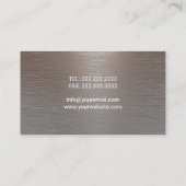 Handyman Maintenance Service Auto Reparatur Kupfer Visitenkarte (Rückseite)