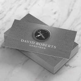 Handyman Maintenance Service Auto Reparatur Metall Visitenkarte