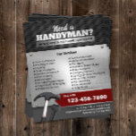 Handyman Maintenance Service Beruflich Metal Flyer<br><div class="desc">Berufliche Handyman Repair Maintenance Service Metallische Flyer.</div>