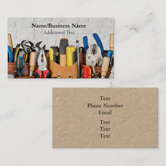 Handyman/Maintenance-Visitenkarte Visitenkarte (Vorne/Hinten)