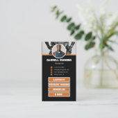 Handyman | Maintenance Worker Business Card Visitenkarte (Stehend Vorderseite)