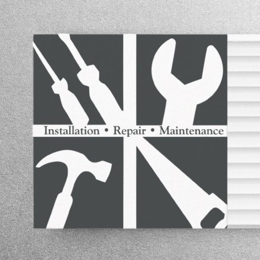 Handyman Maintenance Zuhause Living Reparaturservi Quadratische Visitenkarte