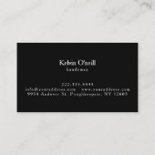 Handyman Mechanical Constructor Business Card Visitenkarte (Rückseite)