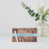 Handyman Mechanical Technician Business Card Visitenkarte (Stehend Vorderseite)