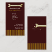 Handyman Mechanische Reparatur Typ Visitenkarte (Vorne/Hinten)