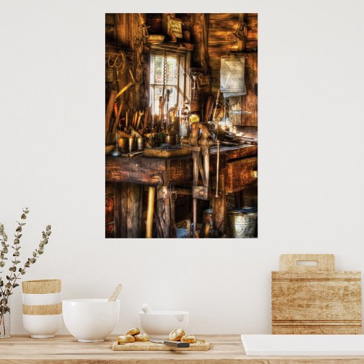 Handyman - Messy Workbench Poster (Küche)