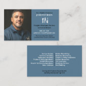 Handyman mit Foto Business Card Visitenkarte (Vorne/Hinten)