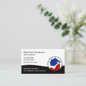 Handyman Modern Business Cards Design Visitenkarte (Stehend Vorderseite)