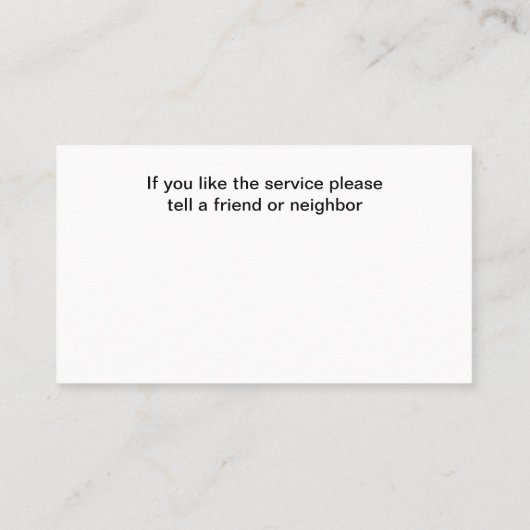 Handyman Modern Business Cards Design Visitenkarte (Rückseite)