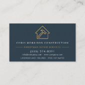 Handyman Modern Wood Texture Visitenkarte (Vorderseite)