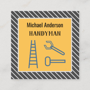 Handyman Moderne Stilvolle Werbe- individuelle QR- Quadratische Visitenkarte