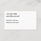 Handyman New Business Cards Visitenkarte (Rückseite)