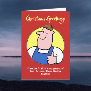 Handyman oder DIY Company Weihnachtskarte Feiertagskarte