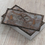 Handyman Plumber Vintag Rusty Metal Construction Visitenkarte<br><div class="desc">Bauhandyman Plumber Vintage Rusty Metal Industrial Business Cards.</div>