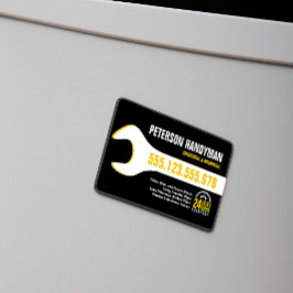 HANDYMAN PLUMBING 24-STUNDEN-WRENCH-WERKZEUG MAGNETISCHE VISITENKARTE