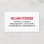 HANDYMAN PLUMBING 24-STUNDEN-WRENCH-WERKZEUG VISITENKARTE (Rückseite)