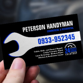 HANDYMAN PLUMBING 24-STUNDEN-WRENCH-WERKZEUG VISITENKARTE