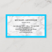 Handyman Plumbing Wasser Ansteche weißer Marmorpla Visitenkarte (Rückseite)