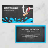 Handyman Plumbing Wasserleitung Visitenkarte (Vorne/Hinten)