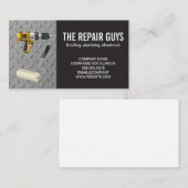 Handyman | Power-Drill und Druckwalze Visitenkarte (Vorne/Hinten)
