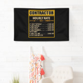 Handyman Price Chart Contractor Hourly Rate Labor Banner (Insitu)