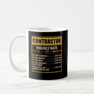 Handyman Price Chart Contractor Stundenlohn Kaffeetasse